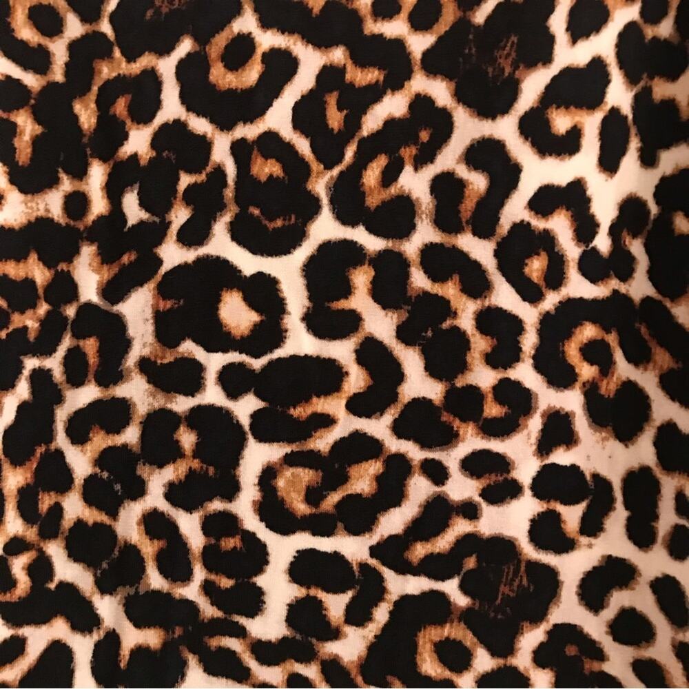 Animal Print Midi Dress Chico's Size 1 Size Medium - Picture 7 of 8